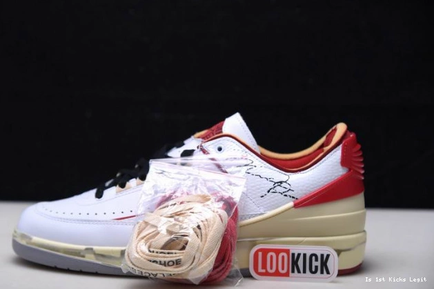 Off-White Low White Red Jordan Retro 2 DJ4375-106 SP 0805